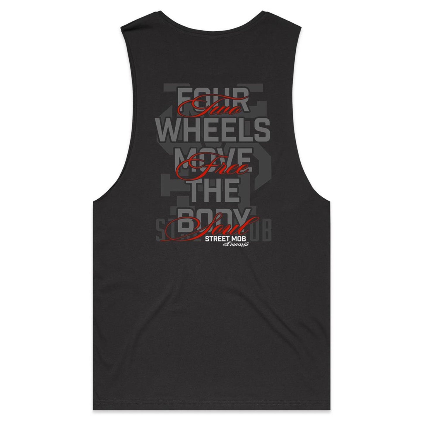 2 WHEELS ONE LOVE - Mens Tank Top Tee