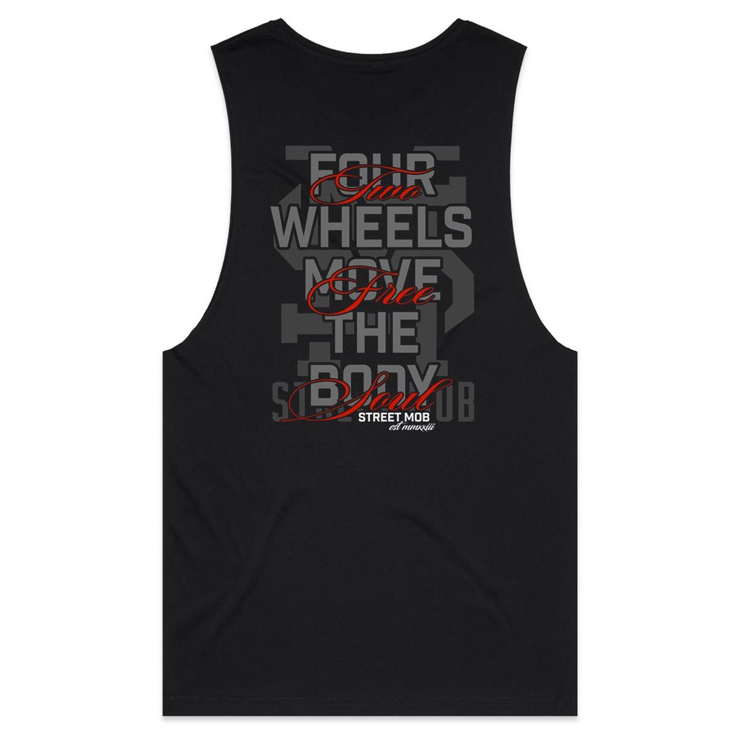 2 WHEELS ONE LOVE - Mens Tank Top Tee