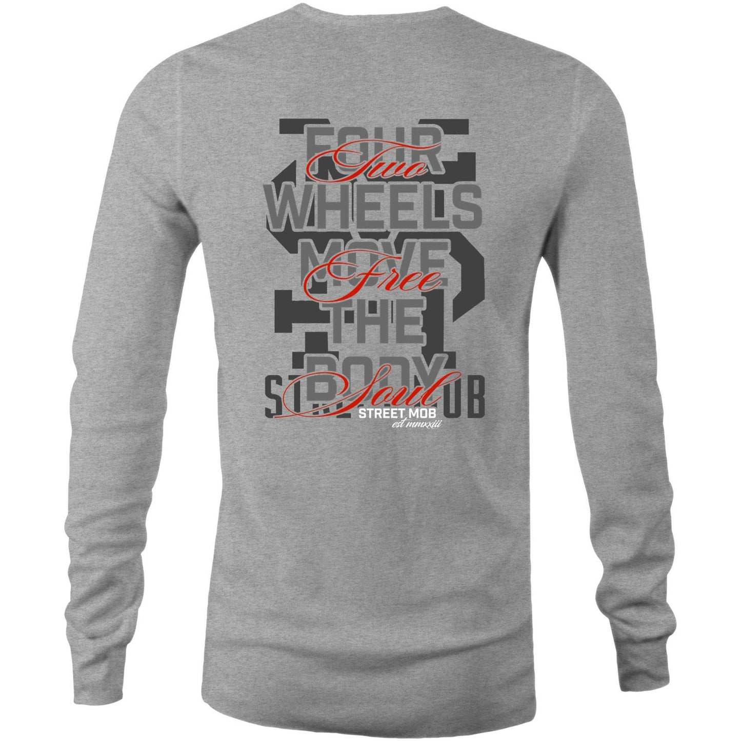 2 WHEELS ONE LOVE - Mens Long Sleeve T-Shirt