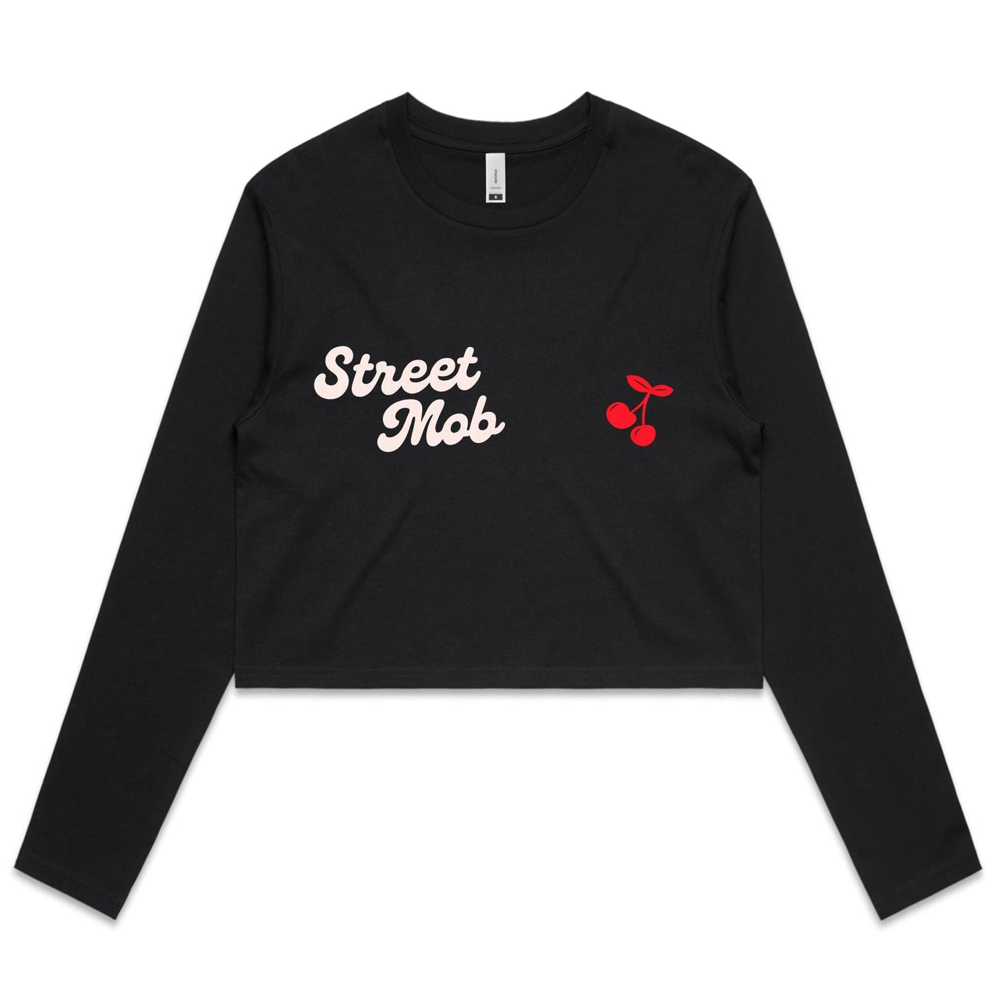 Cherry Drop - Women's Long Sleeve Crop Tee