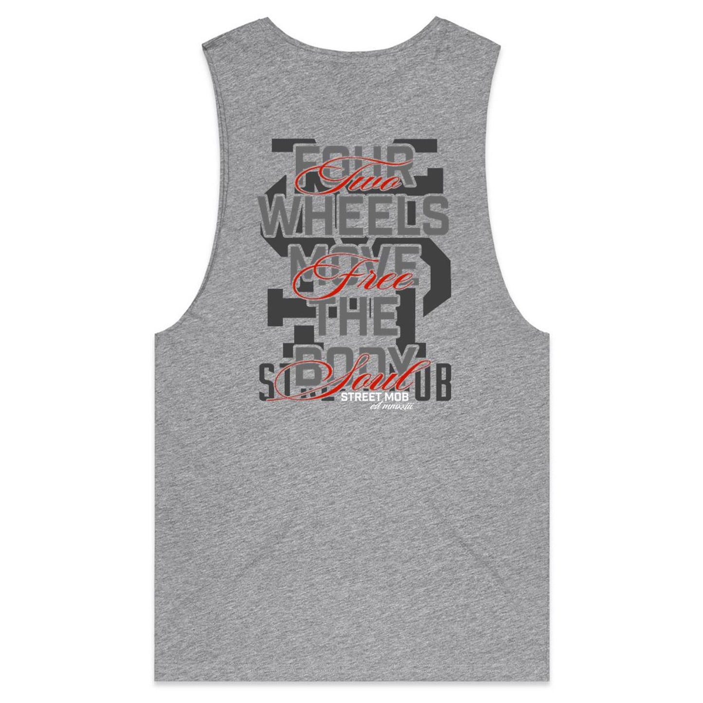 2 WHEELS ONE LOVE - Mens Tank Top Tee