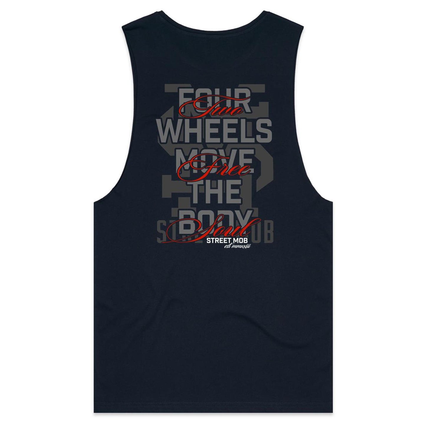2 WHEELS ONE LOVE - Mens Tank Top Tee