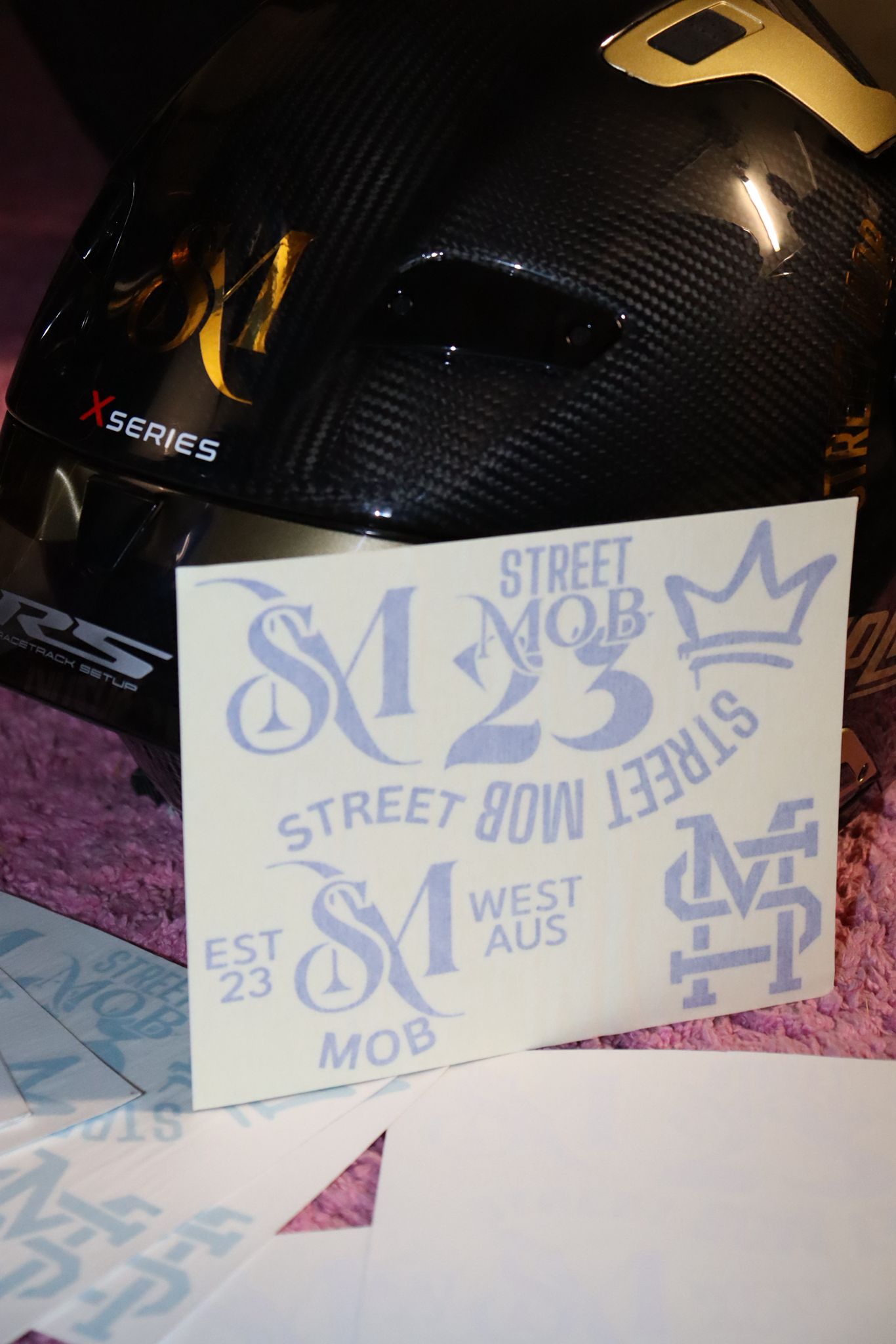 Helmet sticker kit