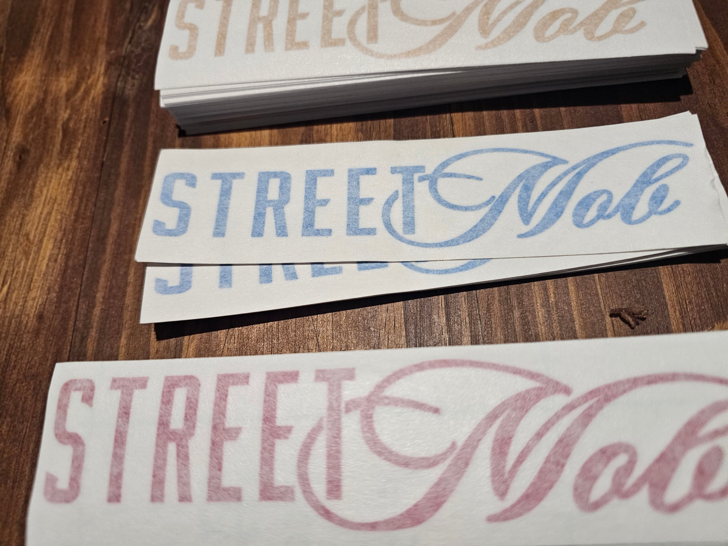 Cursive Mob sticker