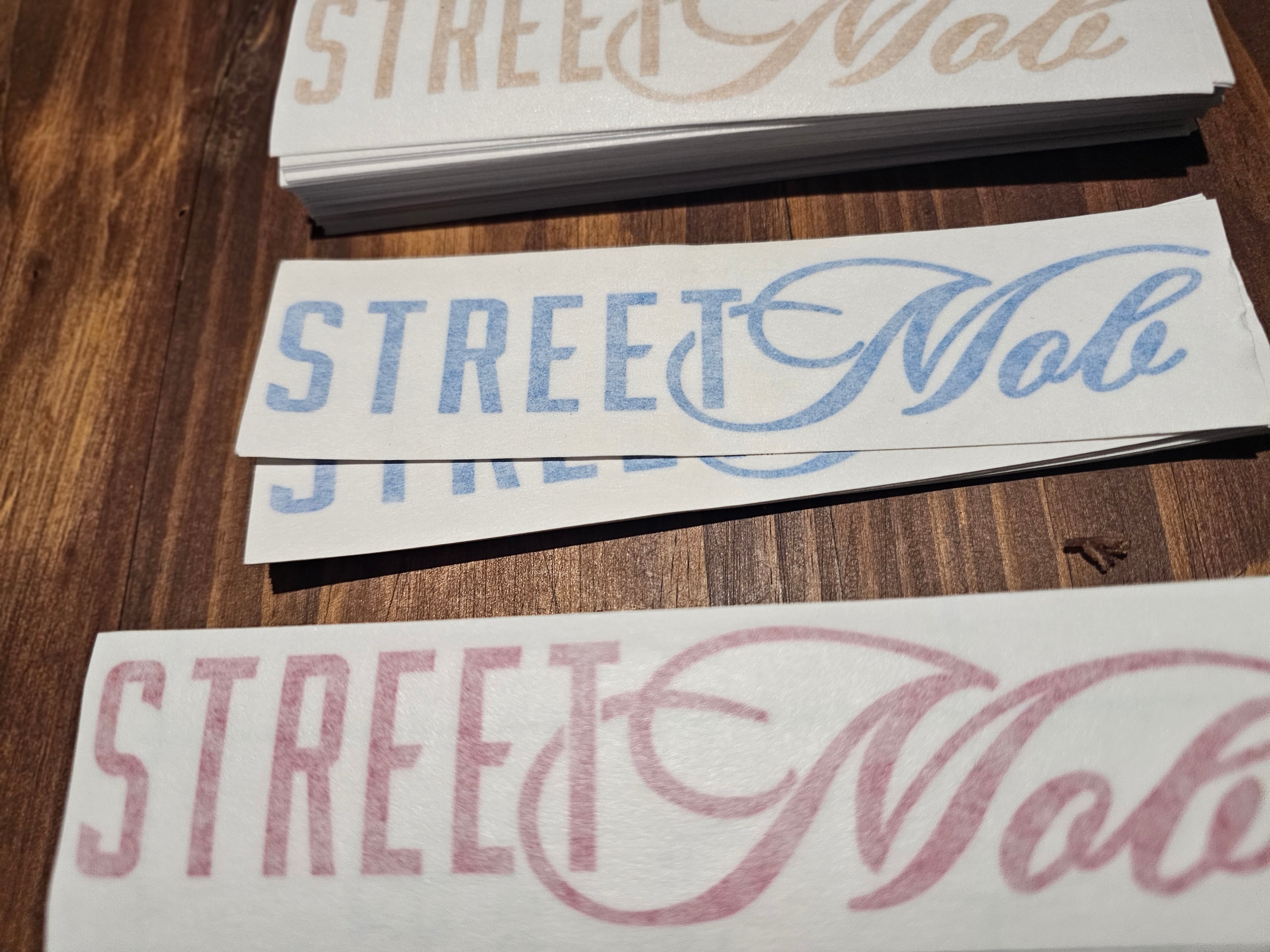 Cursive Mob sticker