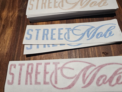 Cursive Mob sticker