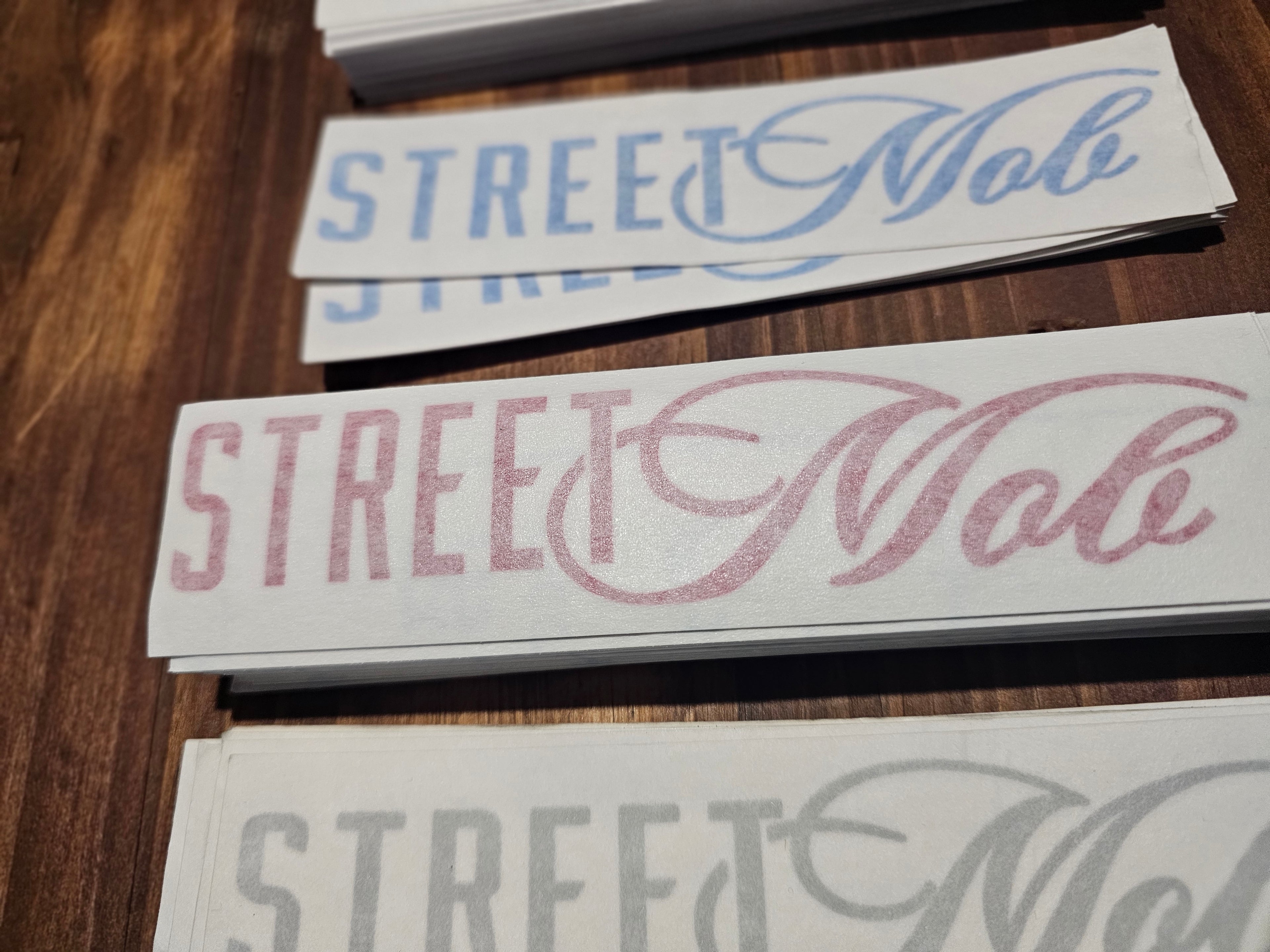 Cursive Mob sticker