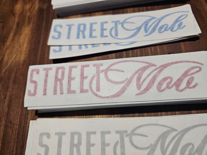 Cursive Mob sticker