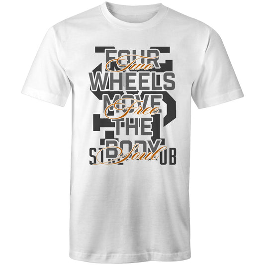 2 Wheels One Love Orange - Mens T-Shirt