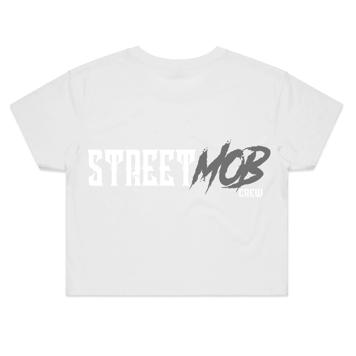 SM 2.0 Grey/White - Women's Crop Tee