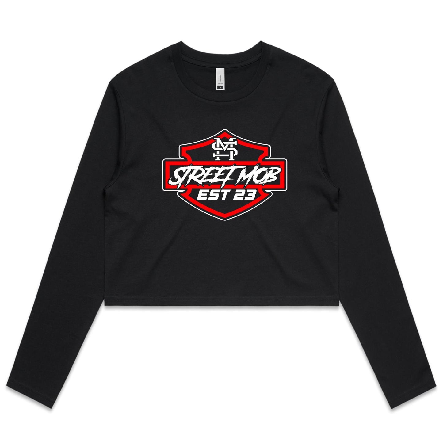 SM HD  - Women's Long Sleeve Crop Tee