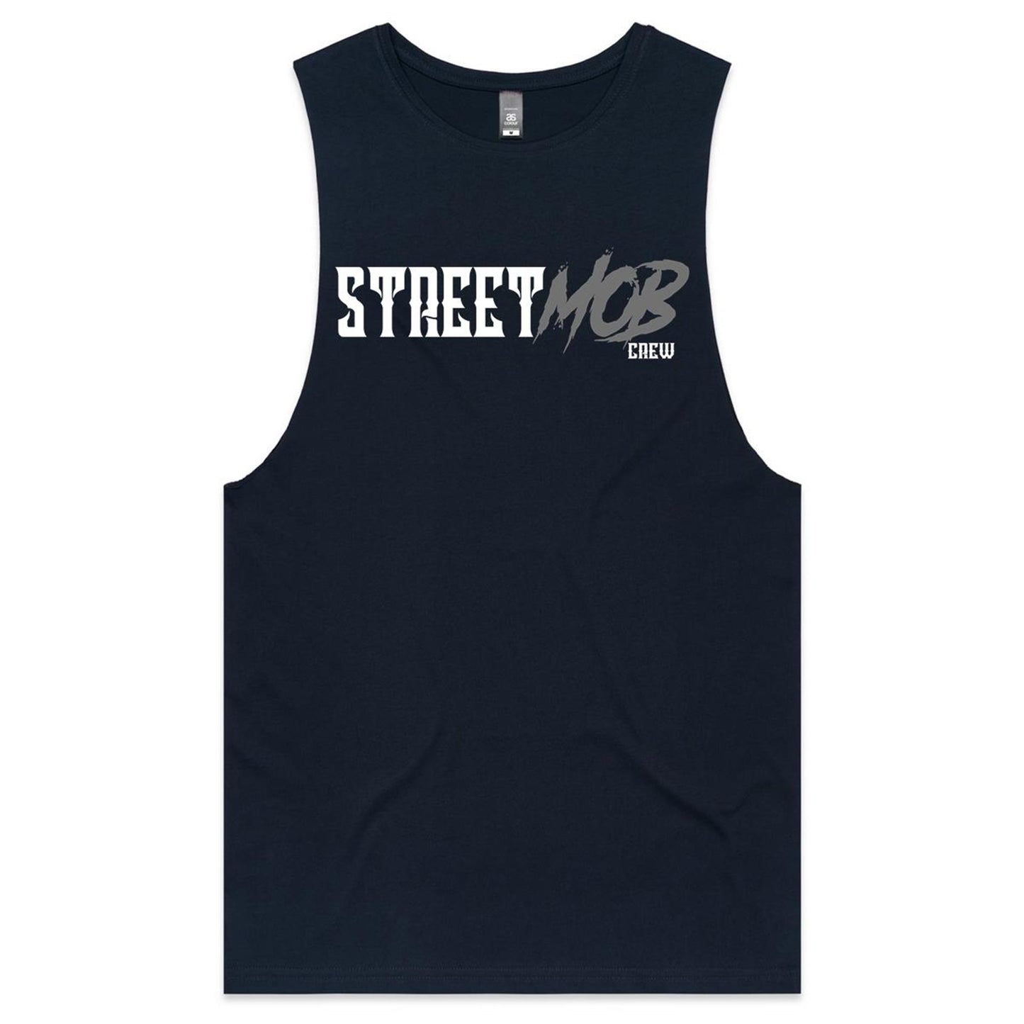 SM 2.0 Grey/White - Mens Tank Top Tee