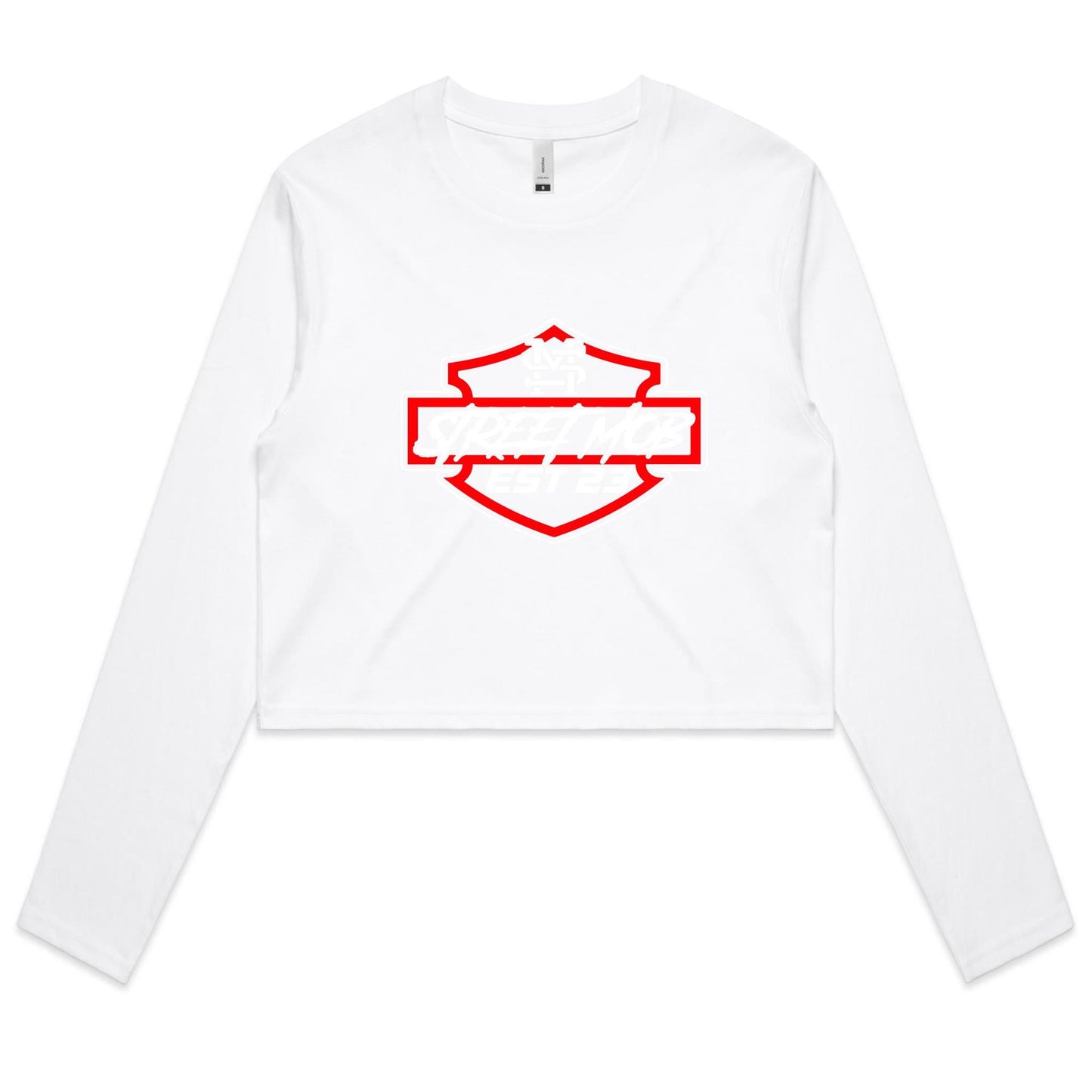 SM HD  - Women's Long Sleeve Crop Tee