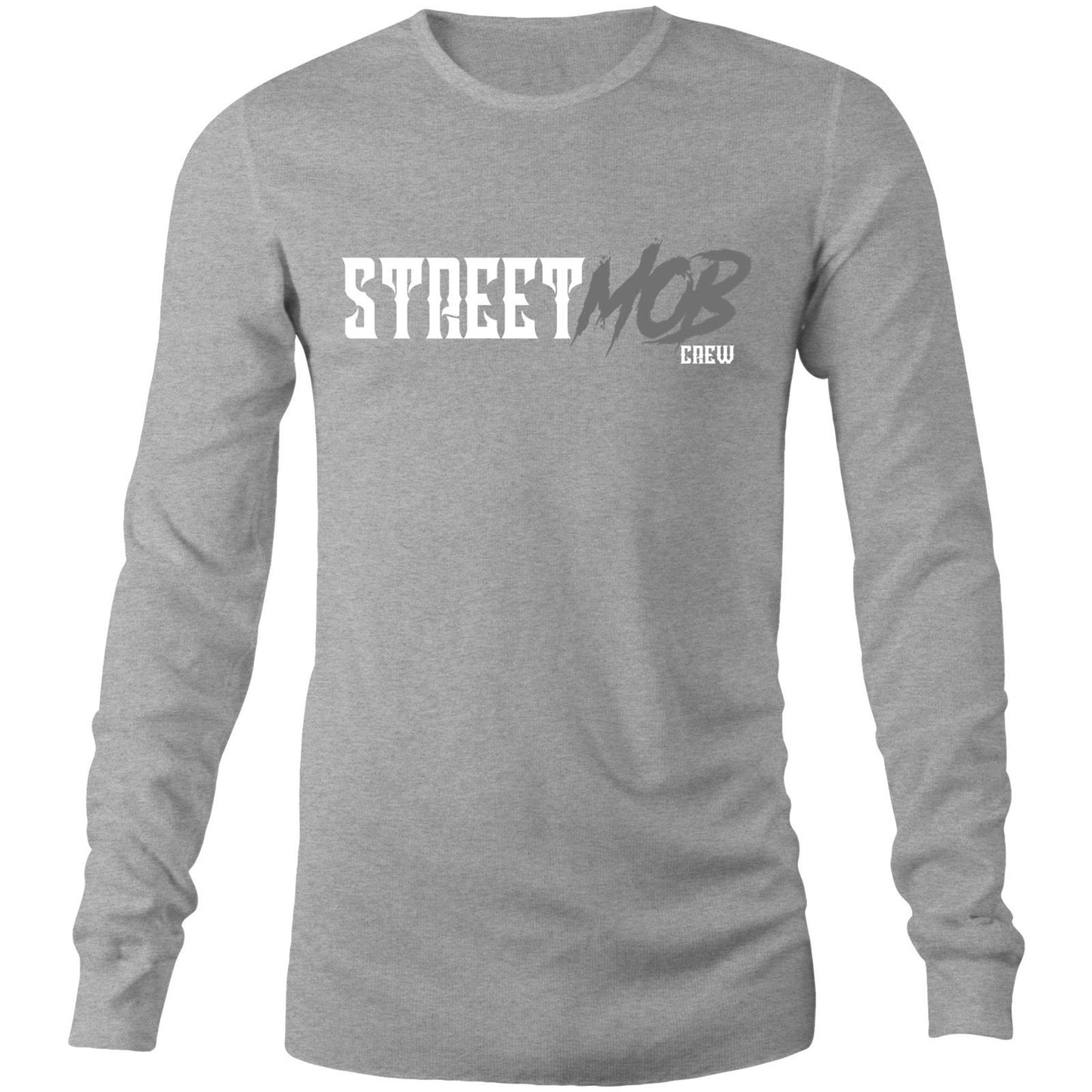 SM 2.0 Grey/White - Mens Long Sleeve T-Shirt