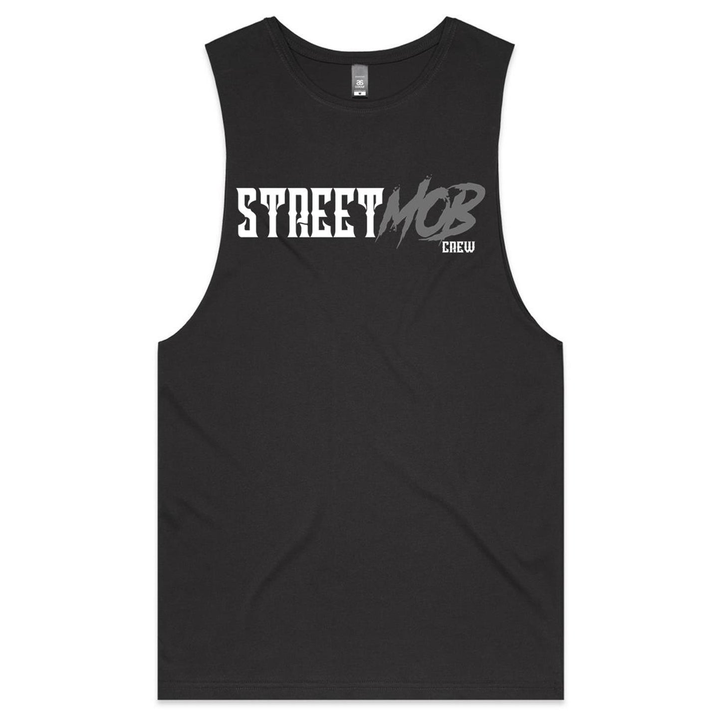 SM 2.0 Grey/White - Mens Tank Top Tee