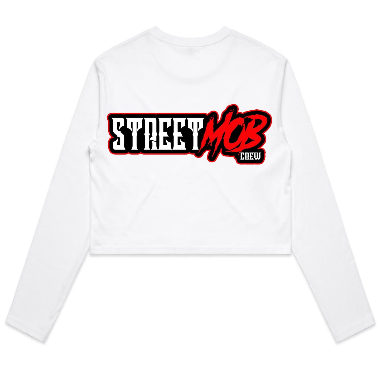 SM 2.0 Red - Women's Long Sleeve Crop Tee