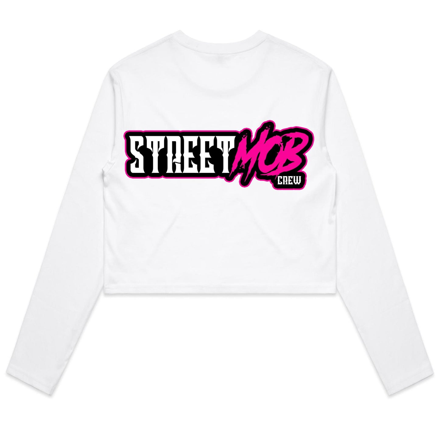 SM 2.0 Pink - Women's Long Sleeve Crop Tee