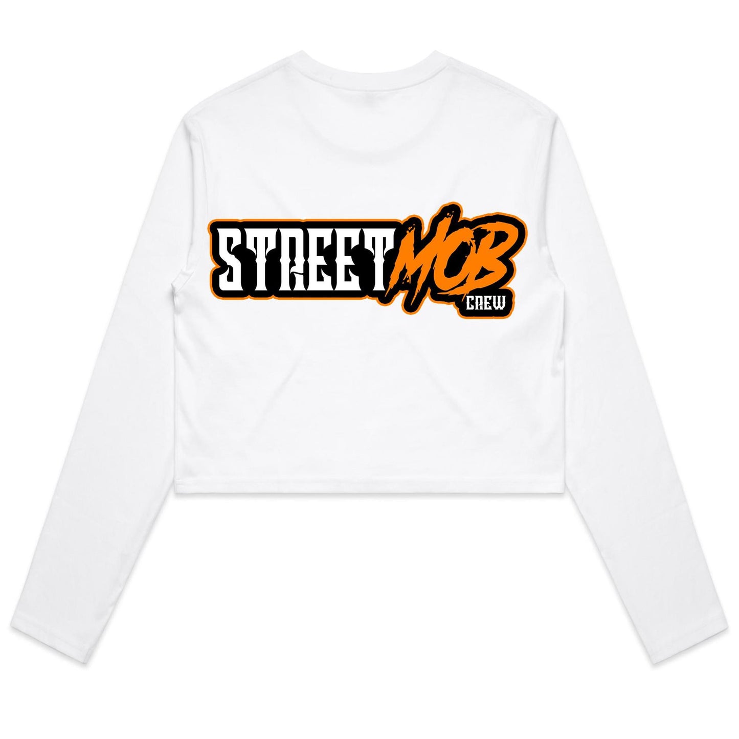 SM 2.0 Orange - Women's Long Sleeve Crop Tee