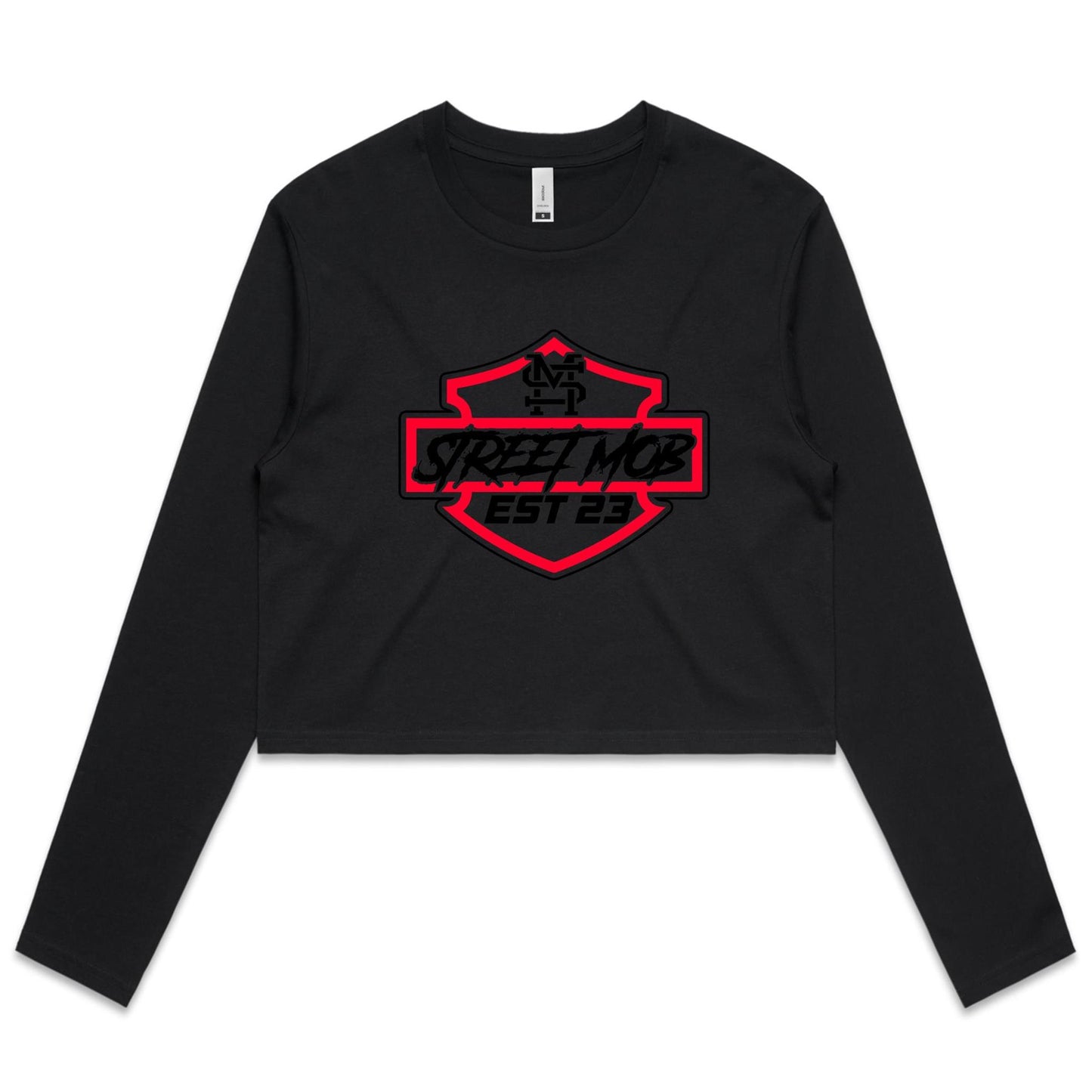 SM HD - Women's Long Sleeve Crop Tee