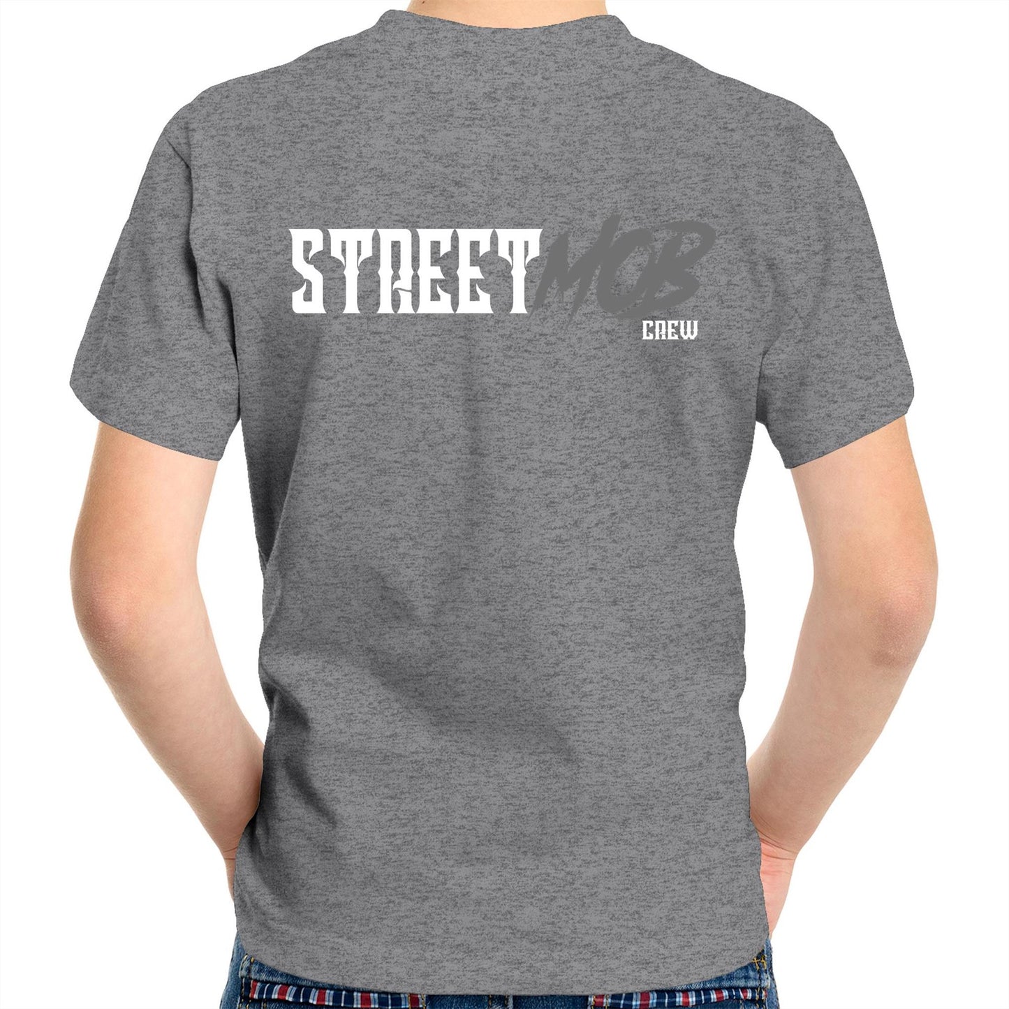 SM 2.0 Grey/White Kids Youth T-Shirt