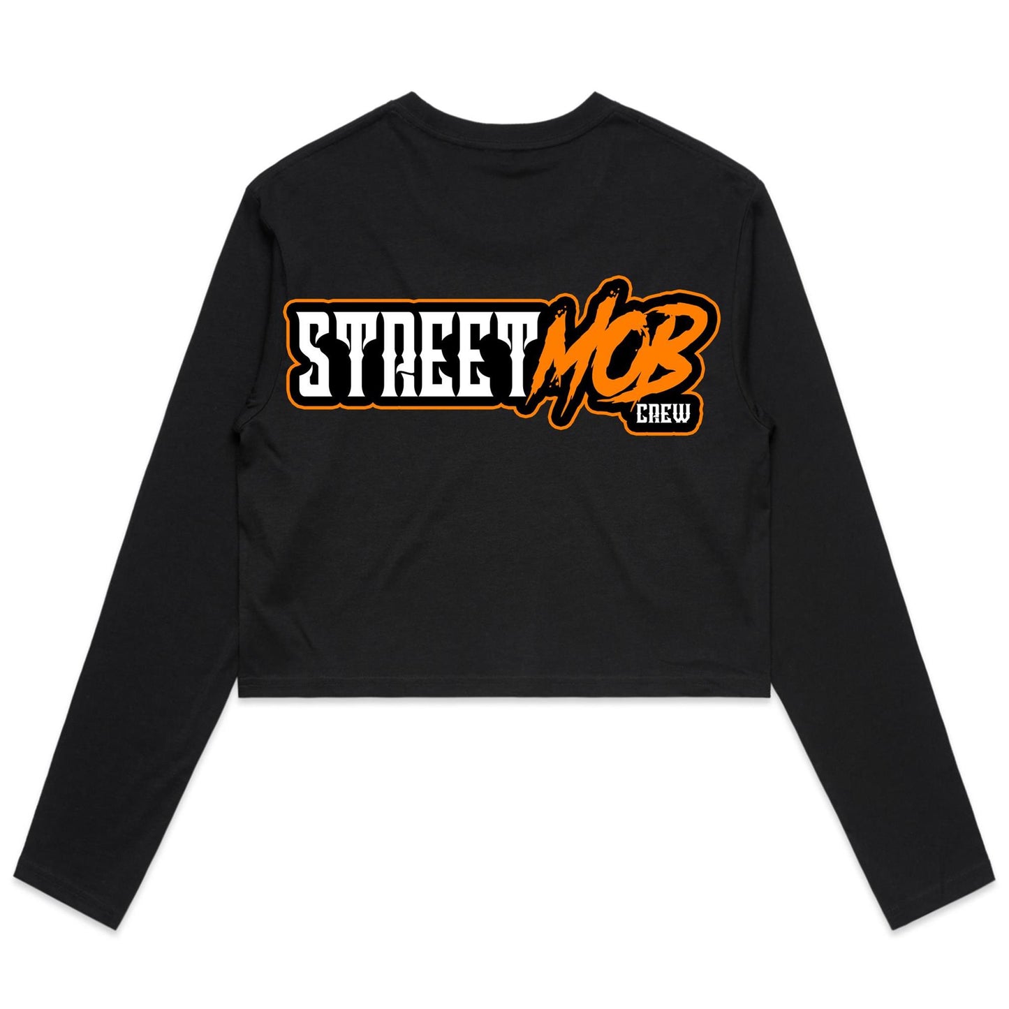 SM 2.0 Orange - Women's Long Sleeve Crop Tee