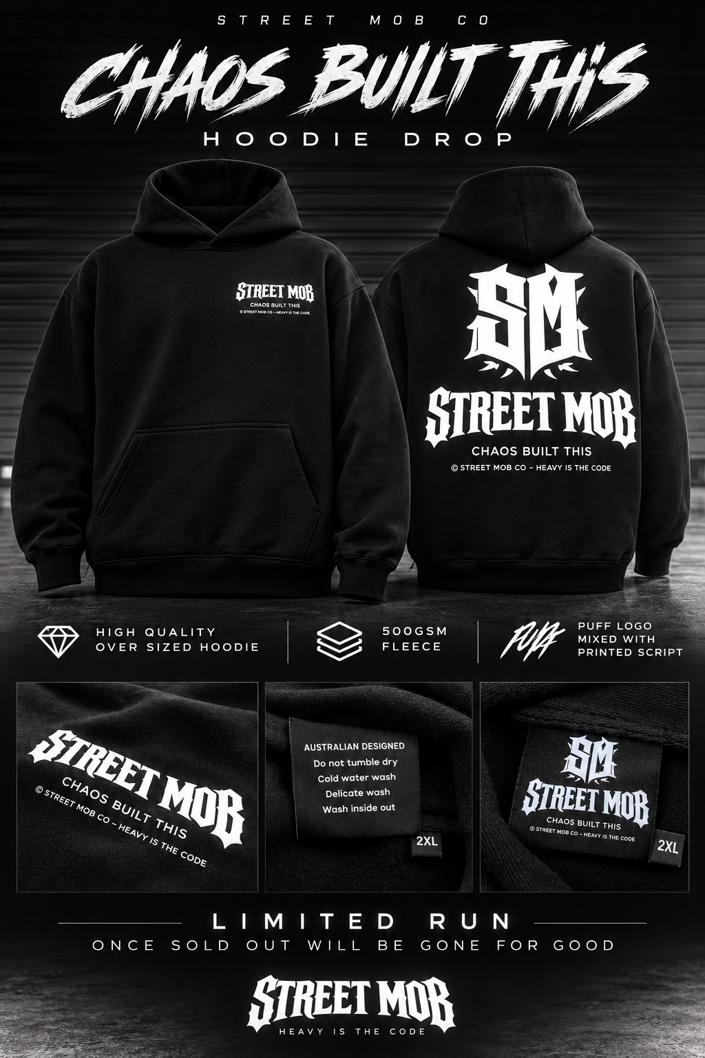 Chaos Oversized Hoodie